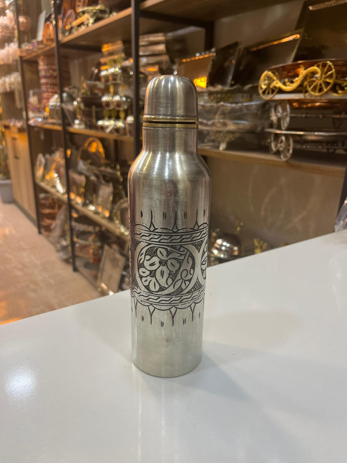 Bakırzade Osmanlı Motif Bantlı Termos