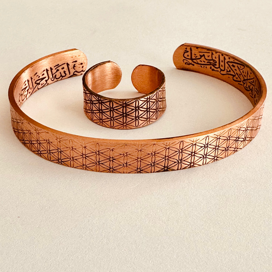 Bakırzade Geometrik Desenli Dualı Set